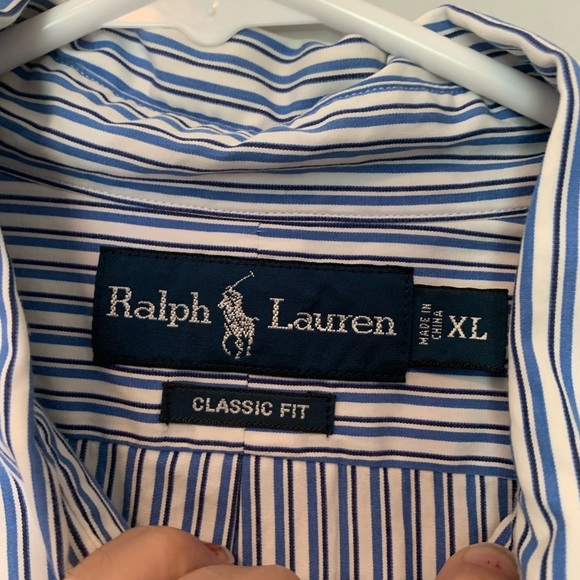 Ralph Lauren Classic Fit Long Sleeve Button Down Shirt Sz XL - Picture 4 of 4